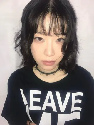 Kaho 心斎橋カラーモデルのヘアスタイル