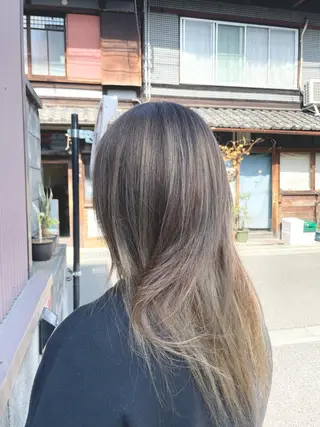ロング カラー ヘアアレンジ Hikari /京都駅美容室のヘアスタイル