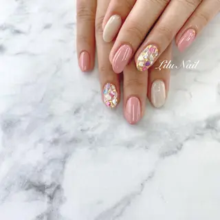 ネイル モチの良さ◉ フィルインネイル♡のネイルデザイン