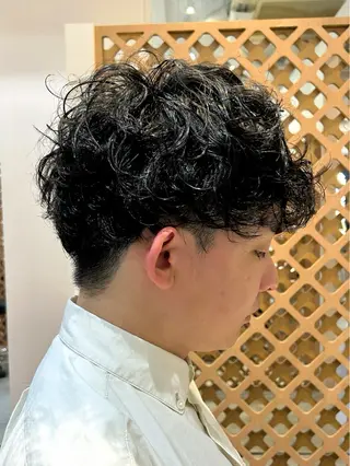 ショート パーマ メンズ マンツーマン施術✂︎ machikaのヘアスタイル