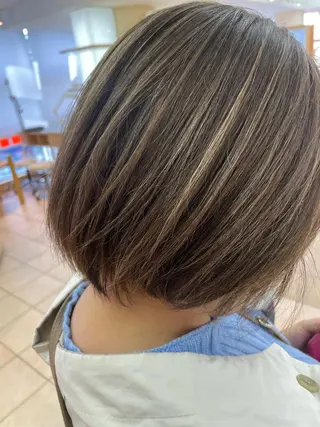 ショート カラー ヘアアレンジ ハイライトカラー/ 艶カラー/ 徳川のヘアスタイル