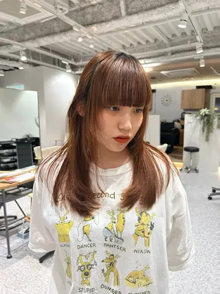 セミロング hair&eye🎀 /momoKaのヘアスタイル