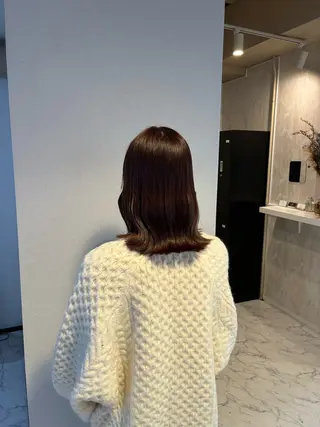 ミディアム カラー ハナダ メイのヘアスタイル