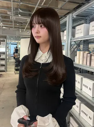 ロング ダブルカラー/レイヤ ーカット 🤍ゆきなのヘアスタイル