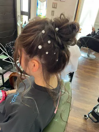 ロング 下林 雅明のヘアスタイル