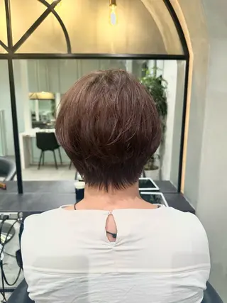 ショート 縮毛矯正/レイヤー taiga🧡のヘアスタイル
