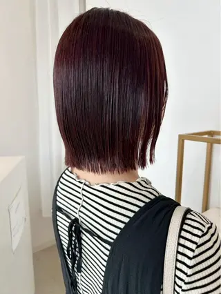 ミディアム カラー 木村 友泉のヘアスタイル