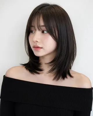 ミディアム ミディアム・ショート 特化 COA日向のヘアスタイル