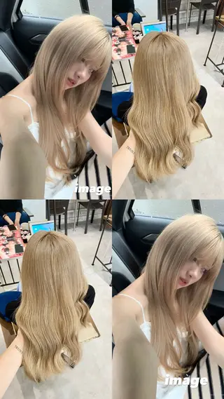 ロング カラー ブリーチなしwカラー /艶カラー/oukaのヘアスタイル