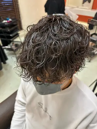 ショート パーマ メンズ 三宅 壱輝のヘアスタイル