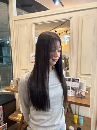 ロング カラー 木下 祐希のヘアスタイル