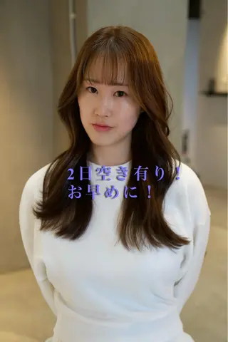 ロング カラー ヘアアレンジ 縮毛矯正特化 指名No.1shunのヘアスタイル