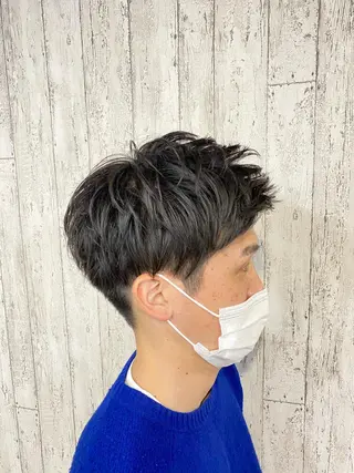 ショート メンズ 勝河 怜楊のヘアスタイル