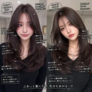 ロング 縮毛矯正/レイヤー カット⭐️SHOTAのヘアスタイル