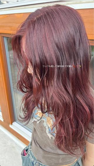 ロング カラー ヘアアレンジ ハイトーンカラー／ sanaのヘアスタイル