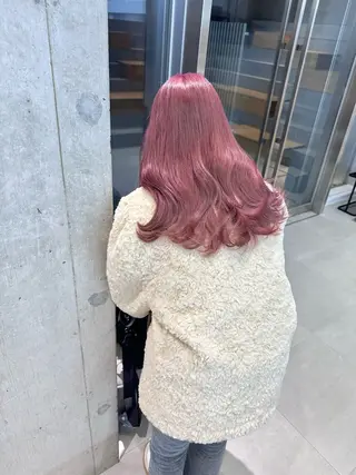 セミロング カラー 染谷 遥花のヘアスタイル