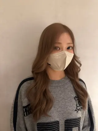 ロング カラー ブリーチカラー特化 梅田中崎町/あかりのヘアスタイル