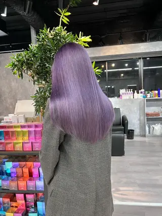 ロング カラー ウルフ/デザイン/ 大阪/タカハシユウキのヘアスタイル