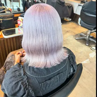 ミディアム カラー ヘアアレンジ 渋谷🤍ハイトーン 🤍ボブ🤍FUMUのヘアスタイル