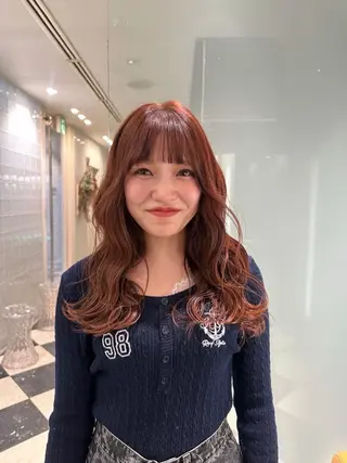 ミディアム カラー ヘアアレンジ 浅井咲良/栄・矢場町 /カラーモデルのヘアスタイル