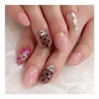 ネイル 玉造、森ノ宮 fran2 nailのネイルデザイン