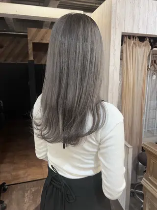 ロング カラー 初めてでも失敗しない 透明感カラー　Miiのヘアスタイル