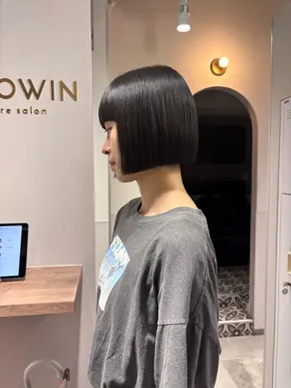 ショート パーマ なぎ🌿.∘[ボブ, ニュアンスカラー]のヘアスタイル