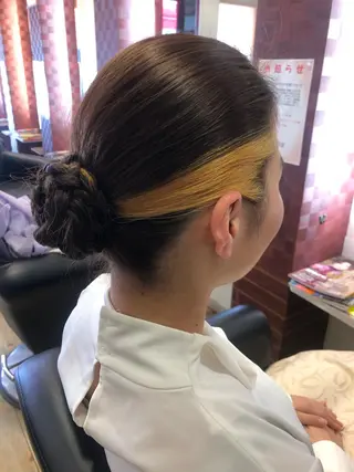 セミロング 織田 英之のヘアスタイル