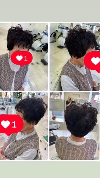 ショート タカハシ リナのヘアスタイル