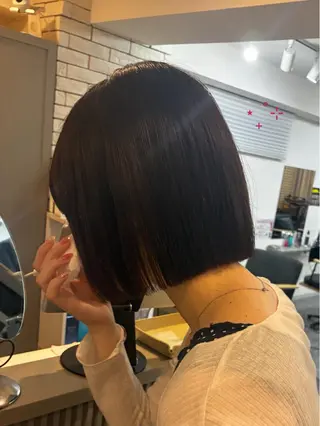 ショート 🌐🪬韓国ボブ/ 透明感カラーのヘアスタイル