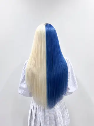ロング カラー ハイトーン/ブリーチ 🦋デザイン森山陽向のヘアスタイル