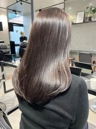 セミロング カラー パーマ ヘアアレンジ 透明感カラー✂︎ /縮毛矯正/YUKAのヘアスタイル