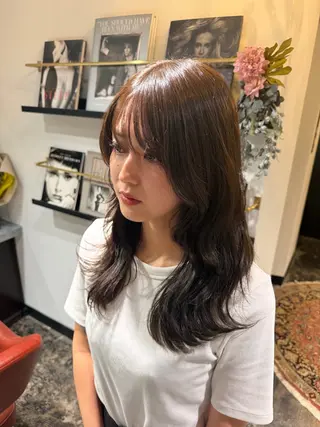 セミロング アユム店長褒められ 艶髪プロデュース✨のヘアスタイル