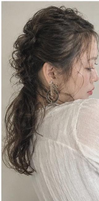 ミディアム ヘアアレンジ Verde西院店 ＫＡＲＥＮ💗のヘアスタイル