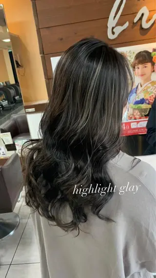 ロング レイヤー/艶髪カラー 森本くるみのヘアスタイル