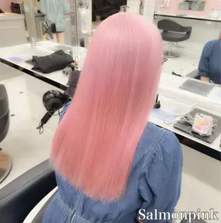 セミロング カラー ヘアアレンジ 🫧モテる💗ダメー ジレスハイトーン🫧のヘアスタイル