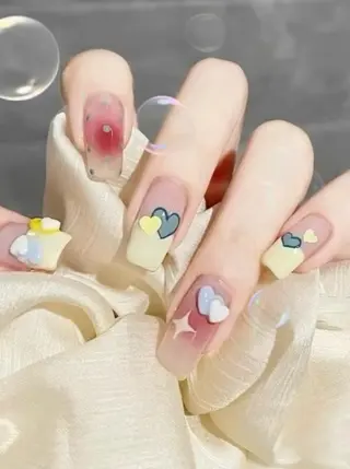 ネイル H3 Nail Tsuki🦋💙のネイルデザイン