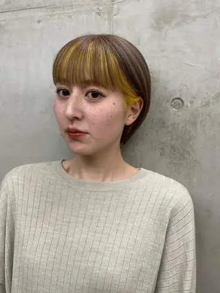 ショート カラー SALTWATER AYARIのヘアスタイル