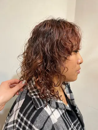 パーマ カットモデル募集 西川二葉のヘアスタイル