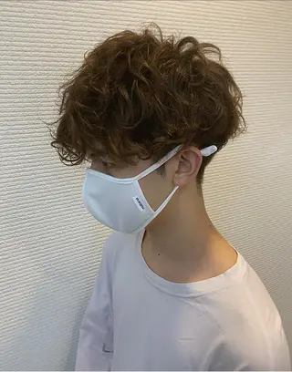 パーマ メンズ 韓国✖️網紅🖤 パーマYURIYAのヘアスタイル