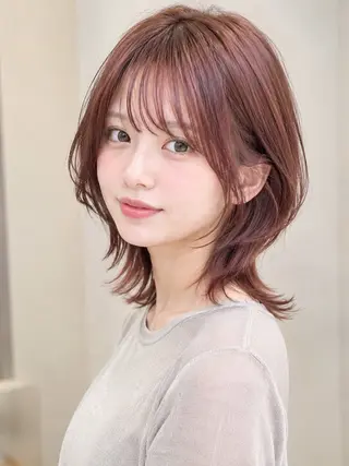 ショート カラー 似合わせ レイヤー須川のヘアスタイル
