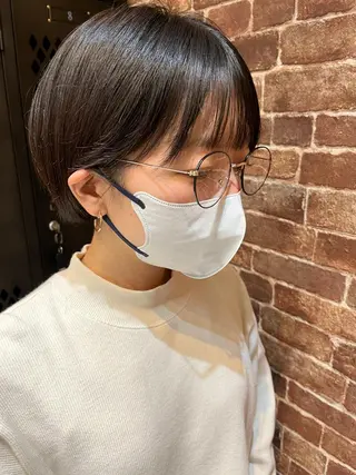 ショート カラー パーマ ヘアアレンジ メンズ キッズ ネイル マツエク・マツパ アイブロウ 久木原 ゆりのヘアスタイル