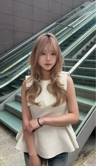 ロング カラー 大人韓国レイヤ ー特化|角岡泉希🩶のヘアスタイル