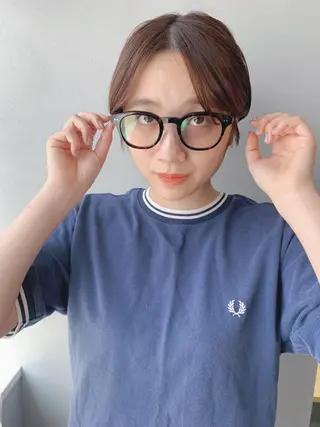 ショート ボブパーマコテ巻き風 パーマNo1深江秀平のヘアスタイル