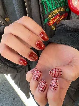 ネイル なぽ ❤︎長さだし / 韓国nailのネイルデザイン