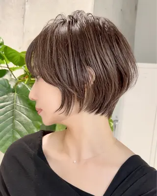 ショート カラー 🌟透明感カラー× 小顔カット いっせいのヘアスタイル