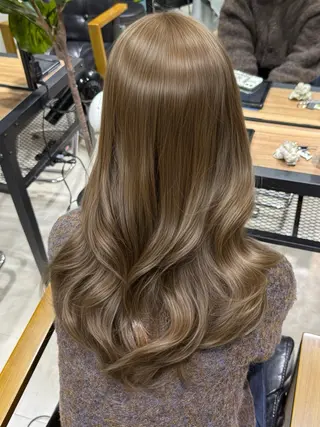 ロング カラー 韓国ヘア りんのヘアスタイル