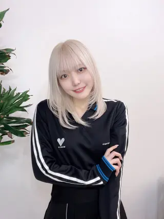 セミロング カラー 渋谷レイヤーカット❌ 縮毛矯正専門/武田涼のヘアスタイル