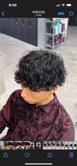 パーマ メンズ パーマ支持率No.1 ❤️‍🔥安成弾のヘアスタイル