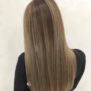 カラー ロング 縮毛矯正/ワンカラー モデル募集🫧田村のヘアスタイル